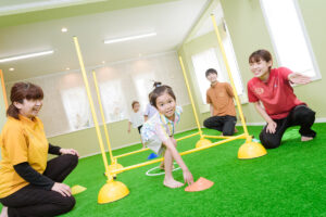 子どもたちの脳への刺激を最大化させる運動プログラムです。